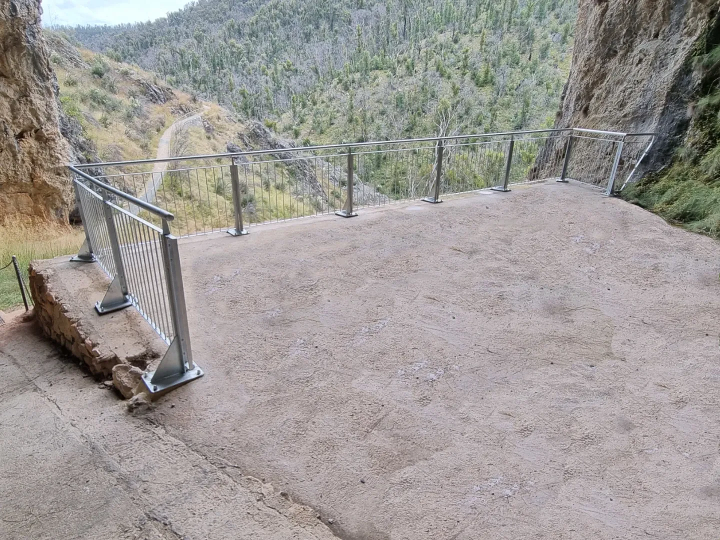 Yarrangobilliy Caves North Glory Lookout Handrail