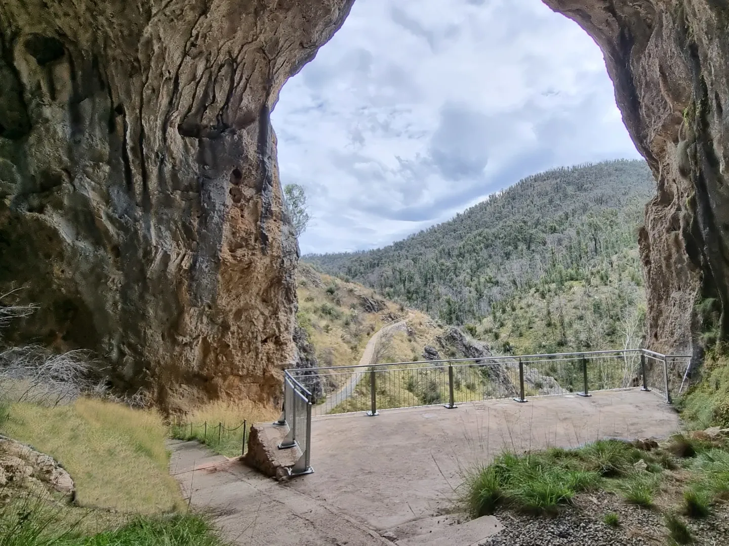 Yarrangobilliy Caves North Glory Lookout Handrail